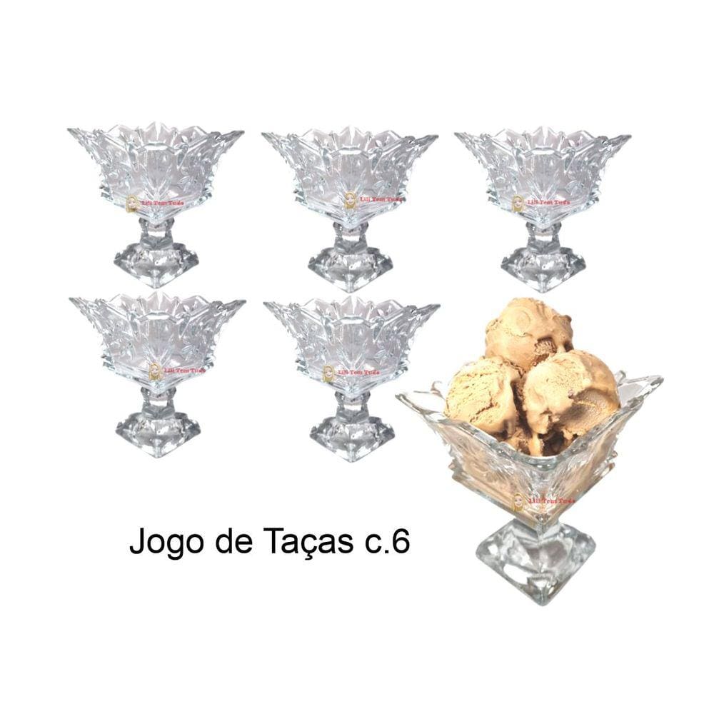 Jogo Taça De Sorvete Sobremesa Conjunto 6un. 200ml Persian