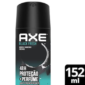 Antitranspirante Spray Alecrim e Cedro Axe Black 150ml