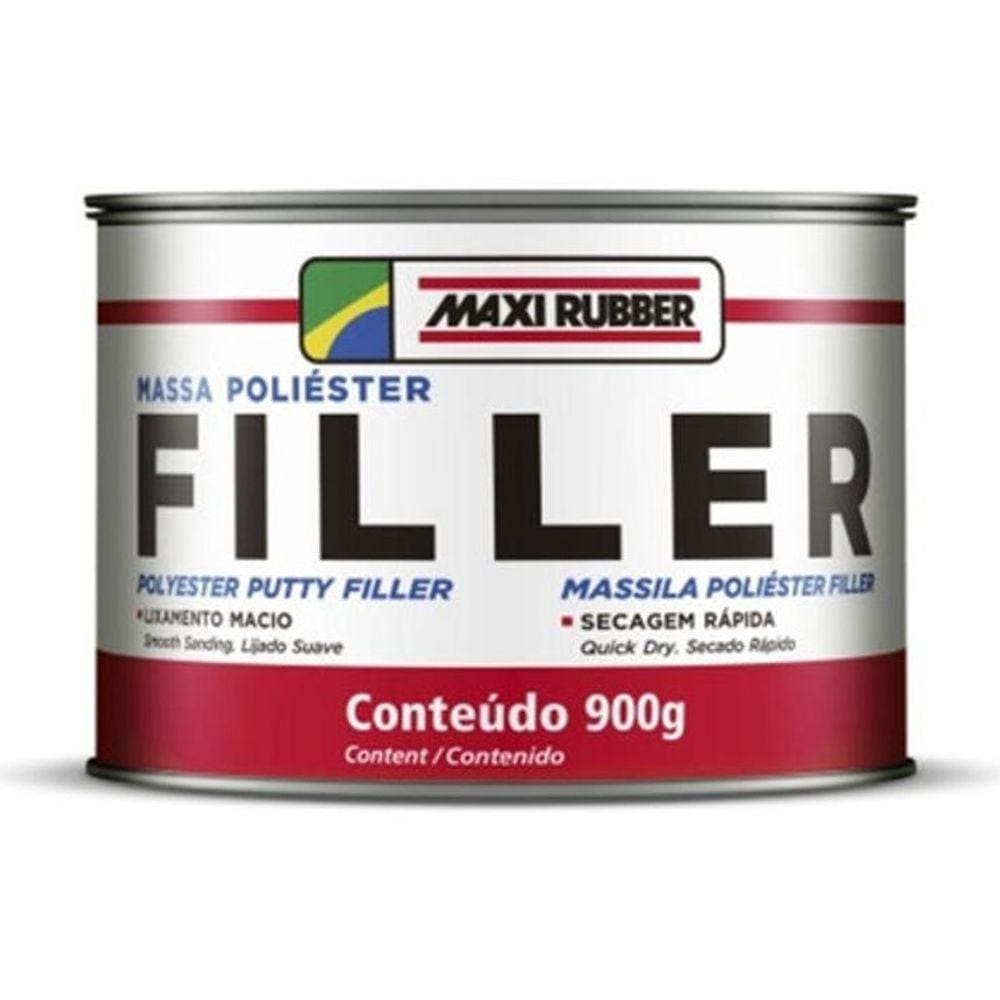 Massa Poliester Filler 900Gmaxi Rubber
