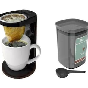 Passador Café Individual Coador My Coffee + Pote Hermetico