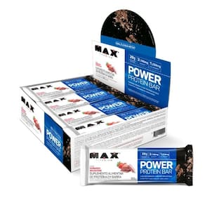 Power Protein Bar 8 unidades de 90g cada Max Titanium Chocolate Truffle