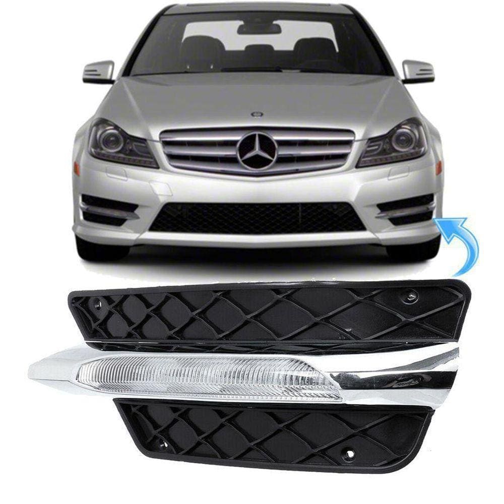Farol Milha Led Mercedes C180 C200 C250 C300 C350 2011 2014