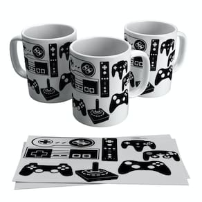 Caneca Vídeo Game Controle Joystick 325ml