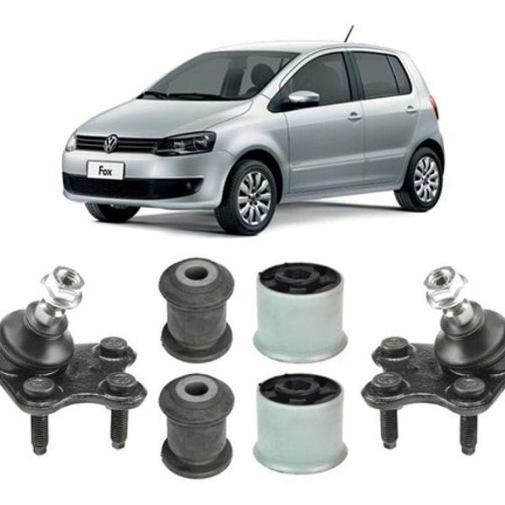 Kit 4 Bucha Maior Menor Pivô Bandeja Dianteira Fox 11 12 13