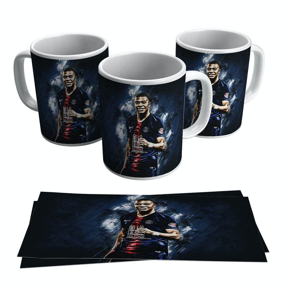 Caneca Mabappé Jogador Psg França Francês 325ml