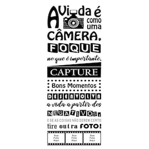Adesivo Decorativo De Parede Frase Para Colocar Foto
