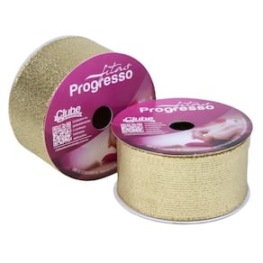 Fita Metalizada 38Mm 10M Ouro Aramada