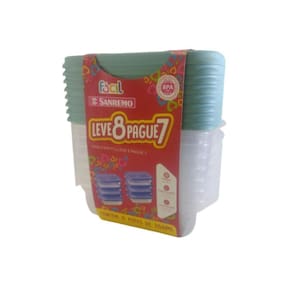 Conjunto De Potes 280Ml Leve 8 Pague 7 - Sanremo