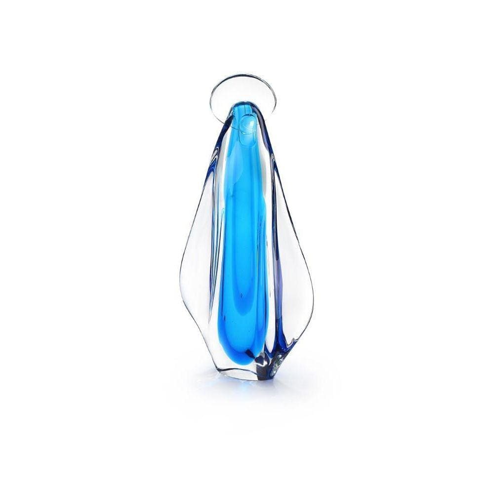 Imagem Em Cristal Murano Água Marinha - São Marcos 43Cm