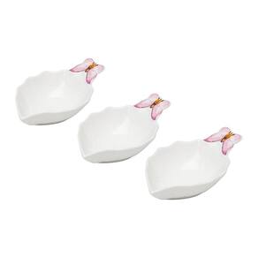Conjunto 3 Bowls Porcelana Borboletas 13X7X3Cm - Wolff