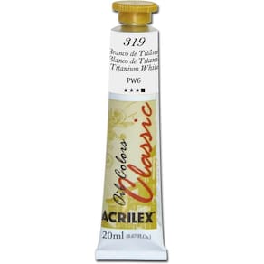 Tinta Óleo Classic 14123 20Ml Branco De Titânio 319 Acrilex