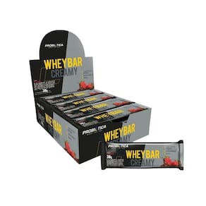 Whey Bar Creamy Caixa 12 Unidades (456G) - Sabor: Morango