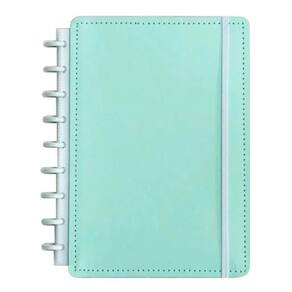 Caderno Médio 80 Folhas Verde Pastel Caderno Inteligente