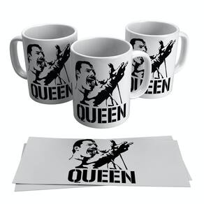 Caneca Queen Freddie Mercury Caricatura Cantor Rock 325ml