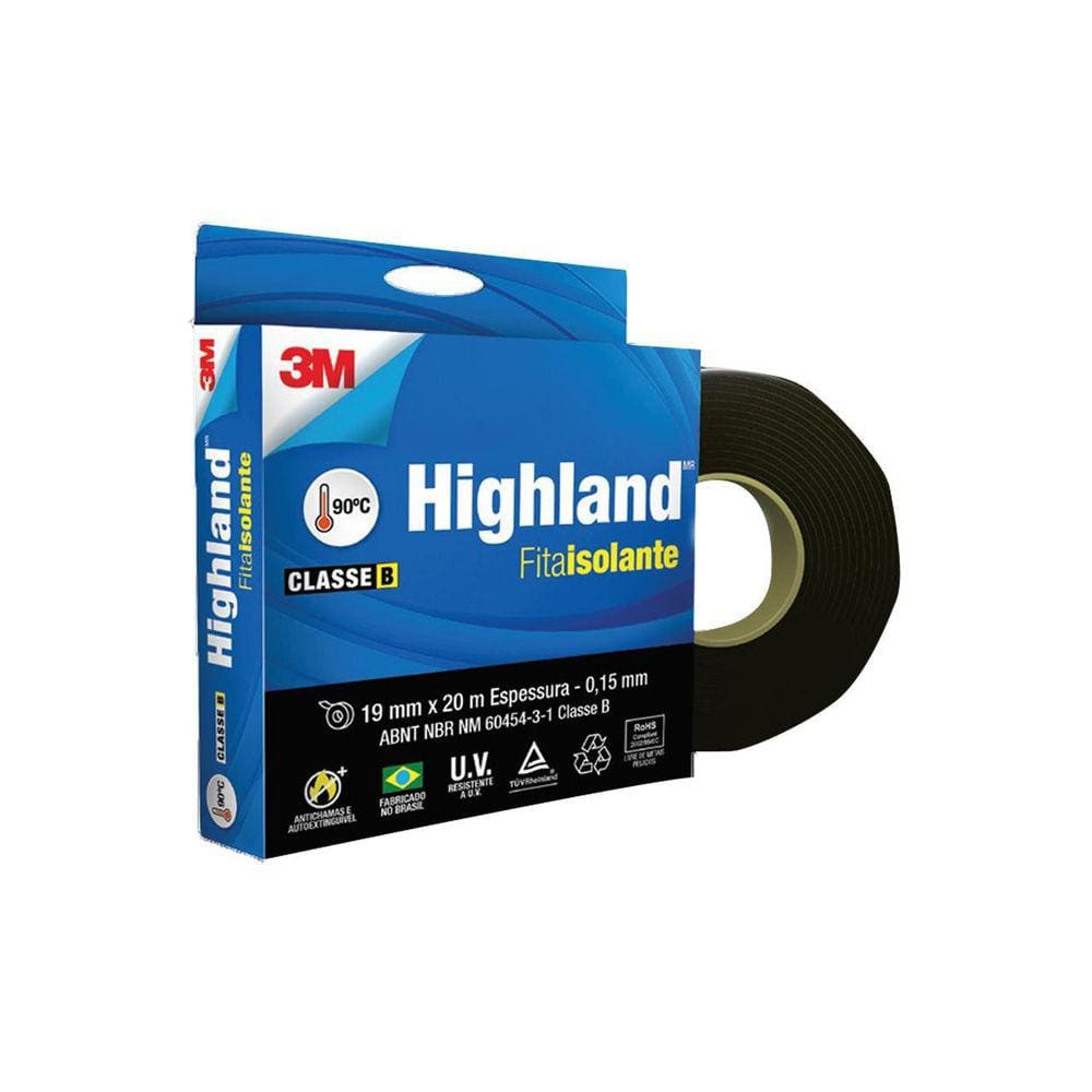 Fita Isolante 3M Highland 19Mmx20M