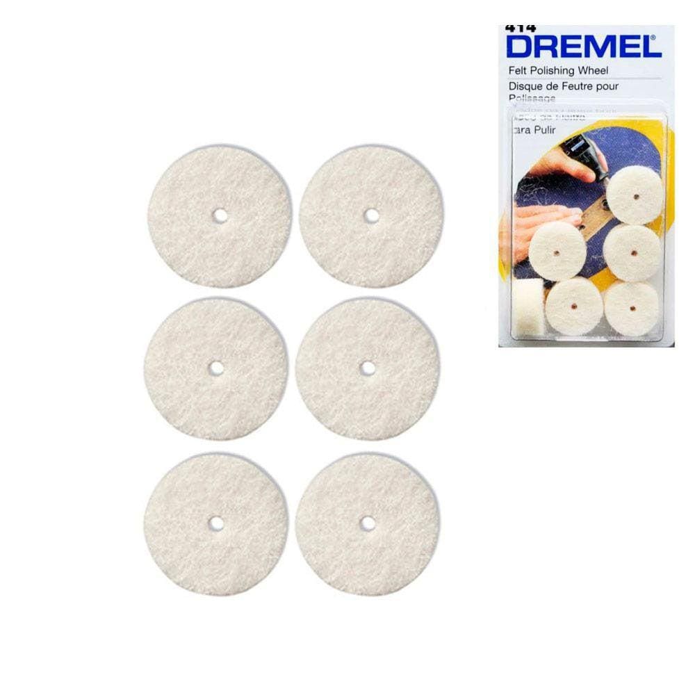 Disco De Feltro 1/2 Para Polir 6Un Micro Retífica 414 Dremel