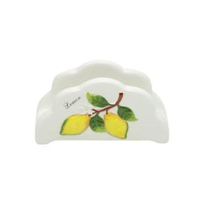 Porta Guardanapo Em Cerâmica Lemon