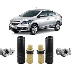 Kit Coxim Amortecedor Traseiro Prisma 2013 2014 2015 2016