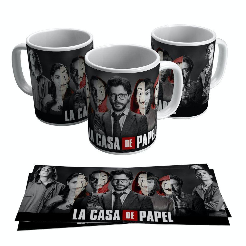 Caneca La Casa Papel Atores 325ml