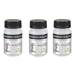 Kit 3X Magnésio Quelato 60 Cápsulas- Meissen