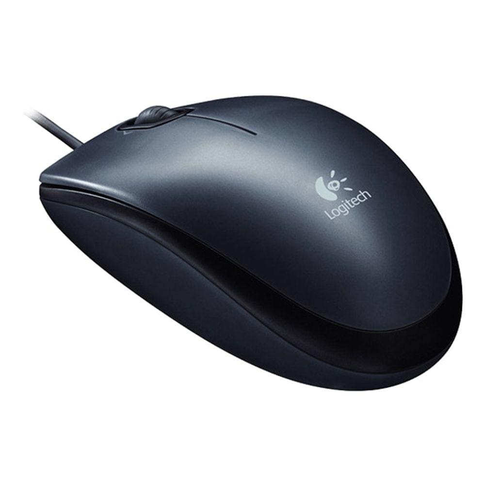 Mouse Óptico Logitech M100 USB - Preto, com Fio