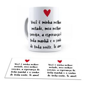 Caneca Ceramica Meu Melhor Sorriso Feliz Dia Dos Namorados