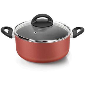 Caçarola Antiaderente 24Cm Alumínio Grená Nigro Criativa