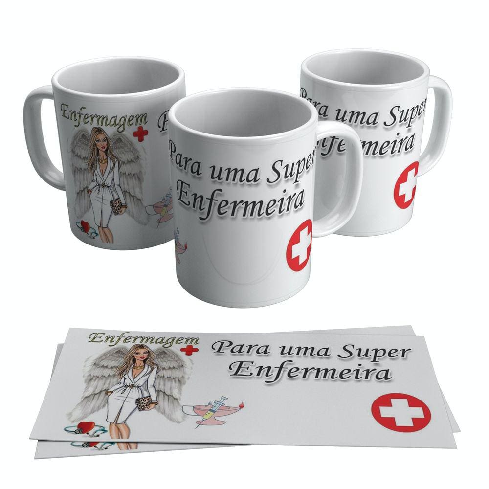 Caneca Enfermagem Uma Super Enfermeira 325ml