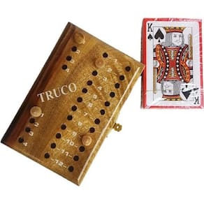 Estojo para Jogo de Truco com Baralho e Marcador - Cód. 9012