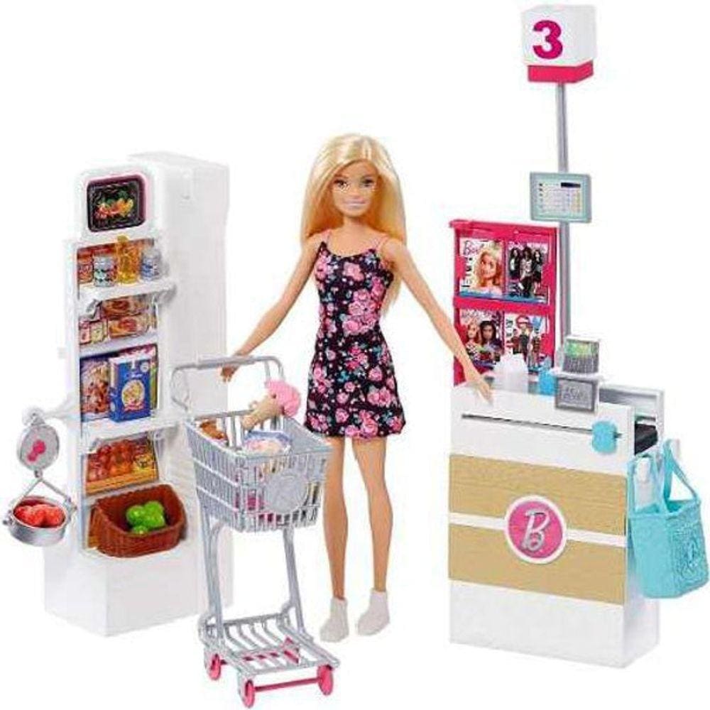 Playset Barbie Supermercado Luxo Mattel