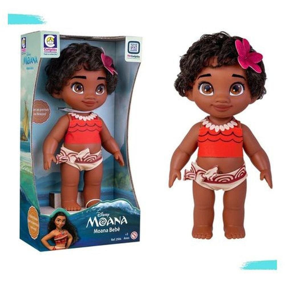 Boneca para Pentear - Princesas Disney - Busto Moana - Cotiplás