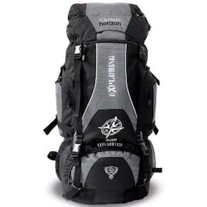 Mochila Camping Trilha Cinza 70L Litros Impermeável