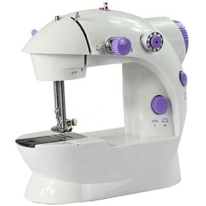 Mini Máquina De Costura Portátil Bivolt Com Pedal