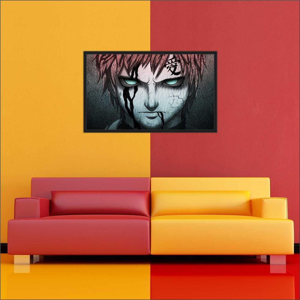 Quadro decorativo Poster Naruto Gaara Desenho Anime Otaku para