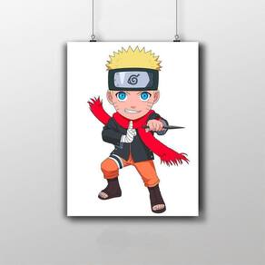 Quadro Decorativo Naruto Sasuke Kakashi Anime Plaquinha Decorativa