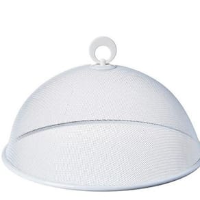Tela Protetora Para Alimentos Em Metal Branca 25Cm - Mimo