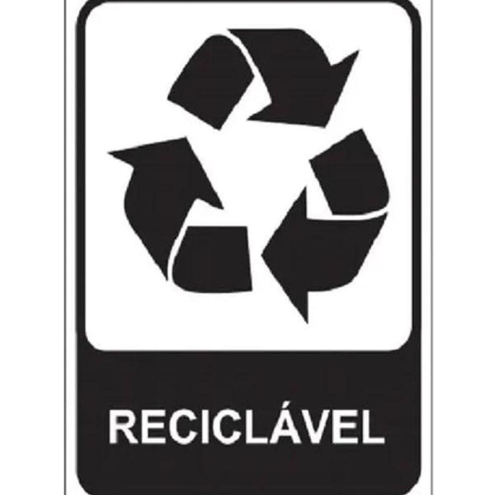 Placa lixo organico e reciclavel imprimir | Pontofrio