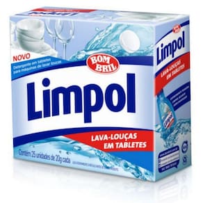 10 Detergente Máquina Lava Louça Tabletes + 3 Secante Limpol