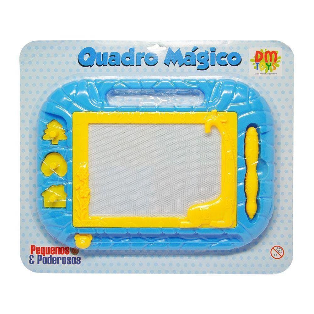 Quadro Mágico Lousa Menino E Menina Plus Dm Toys Azul