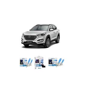 Farol New Tucson 2017 A 2019 Kit Lampada Alto Baixo E Milha