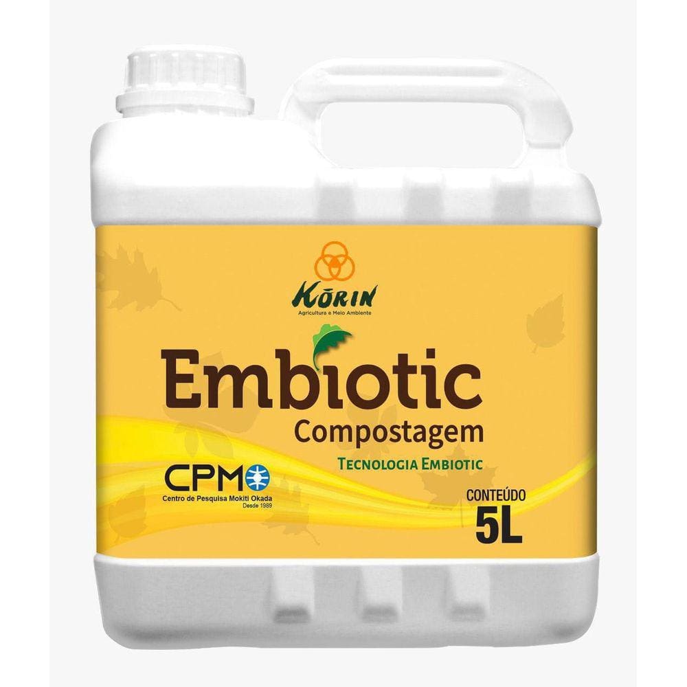 Acelerador De Compostagem Embiotic Line 5 Litros Korin