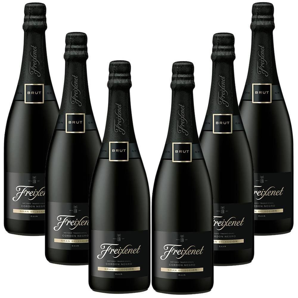 Kit 06 Unidades Espumante Freixenet Cordon Negro Brut 750Ml