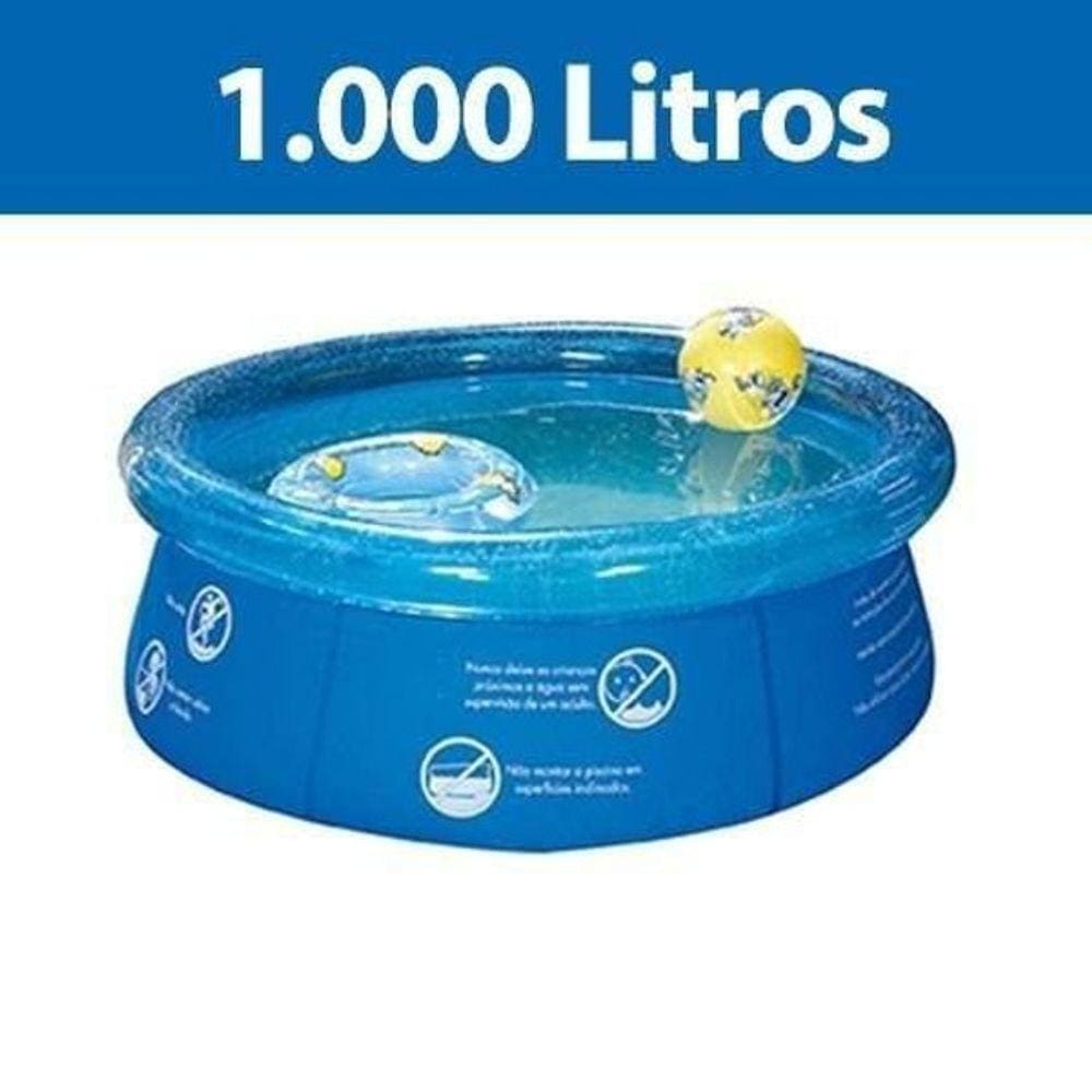 Piscina Com Boda Inflável 1000 Litros 168X51Cm Wellmix