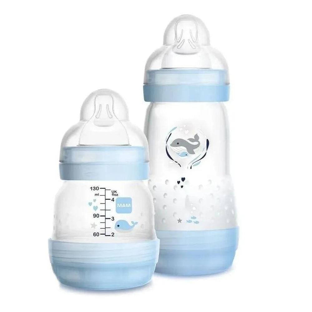 Mamadeira Easy Start 130Ml E 260Ml Neutra (0M+) - Mam
