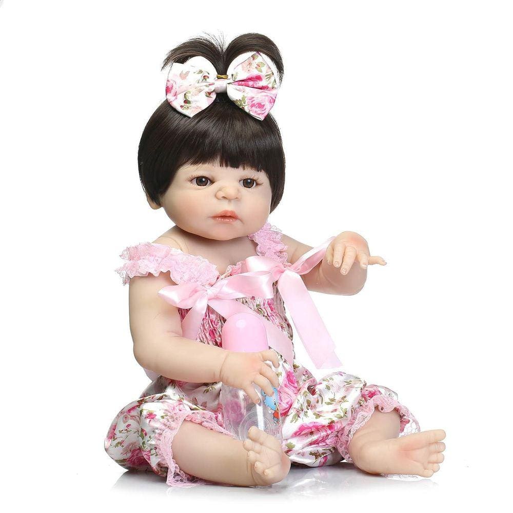 Boneca bebê reborn corpo de silicone