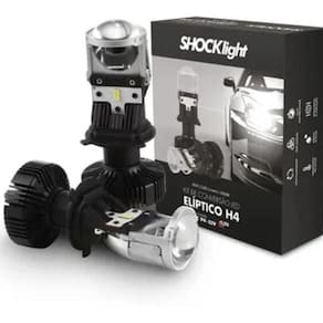Lâmpada De Led H4 Mini Projetor Canhão Eliptico Shocklight