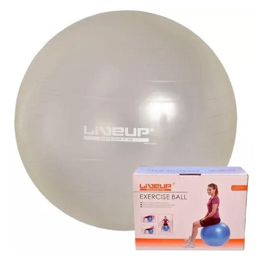 Bola Suíça para Pilates Transparente 65 CM LIVEUP LS3221 T65