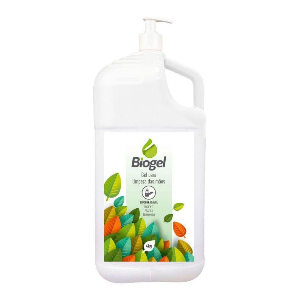 Biogel - Gel Para Limpeza Das Mãos - Pote De 4Kg Com Pump