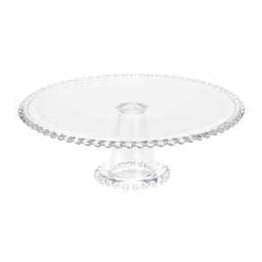 Prato De Bolo Em Cristal 31Cm Com Pé Pearl Wolff