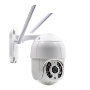 Câmera Ip Speed Dome Full Hd Wifi 2 Antenas V380 Pro + Fonte